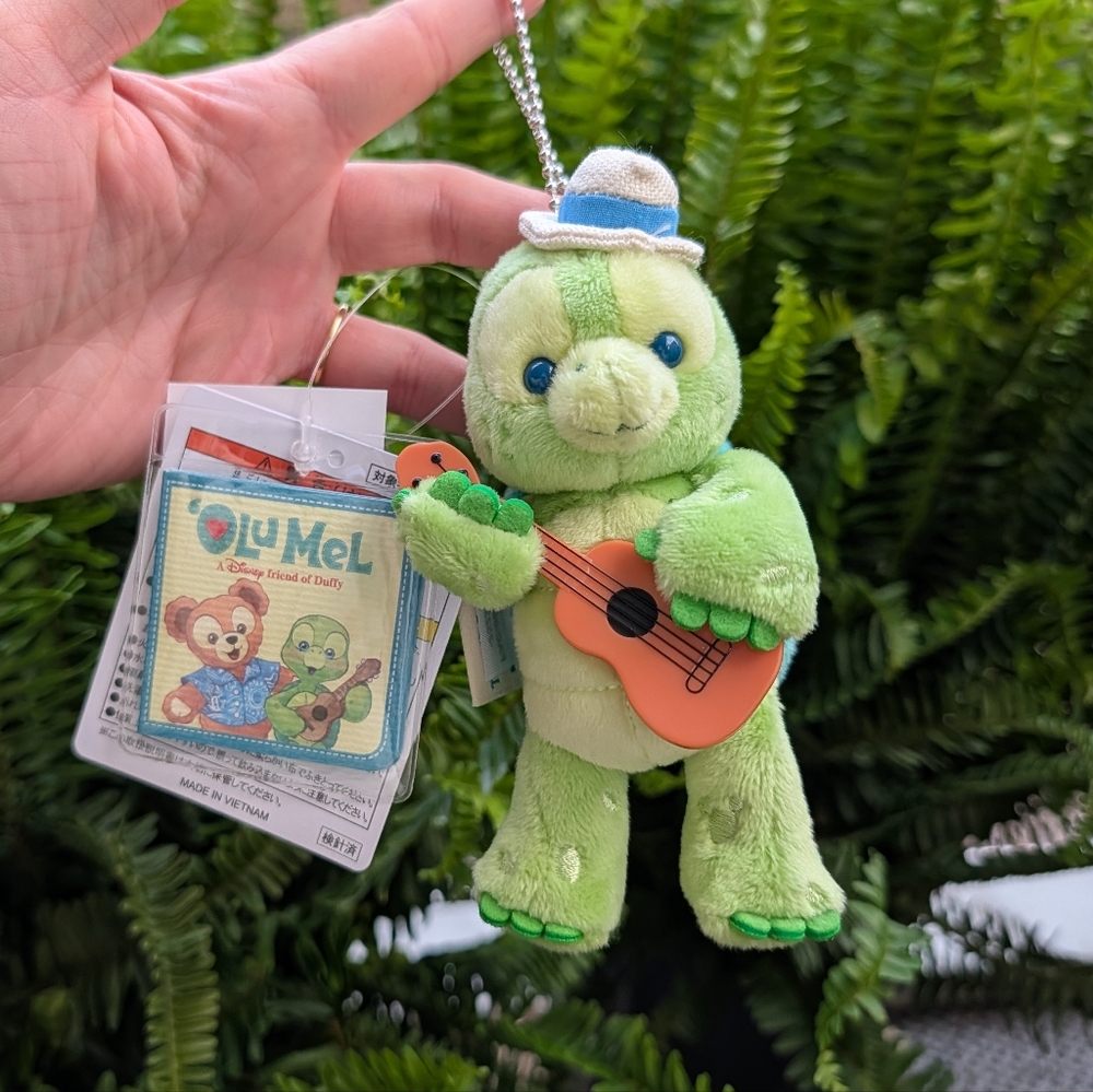 SOLD Tokyo Disney Olu Mel Ukulele | Duffy & Friends | Plush Keychain Badge